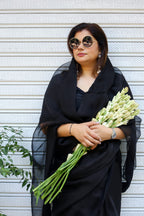 Black Organza Saree