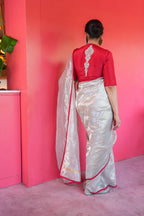 Silver Woven Saree