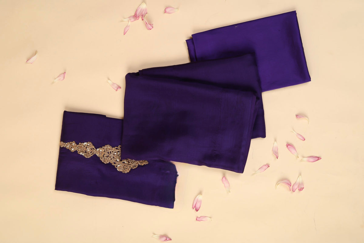 Purple Silk Saree
