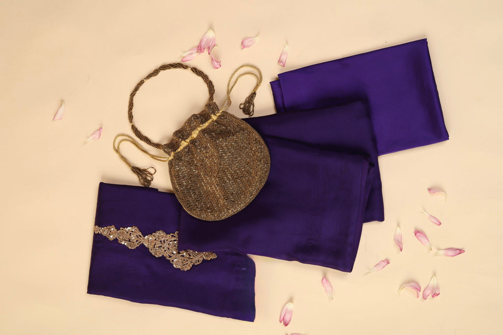 Purple Silk Saree