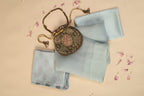 Pale Blue Organza Saree