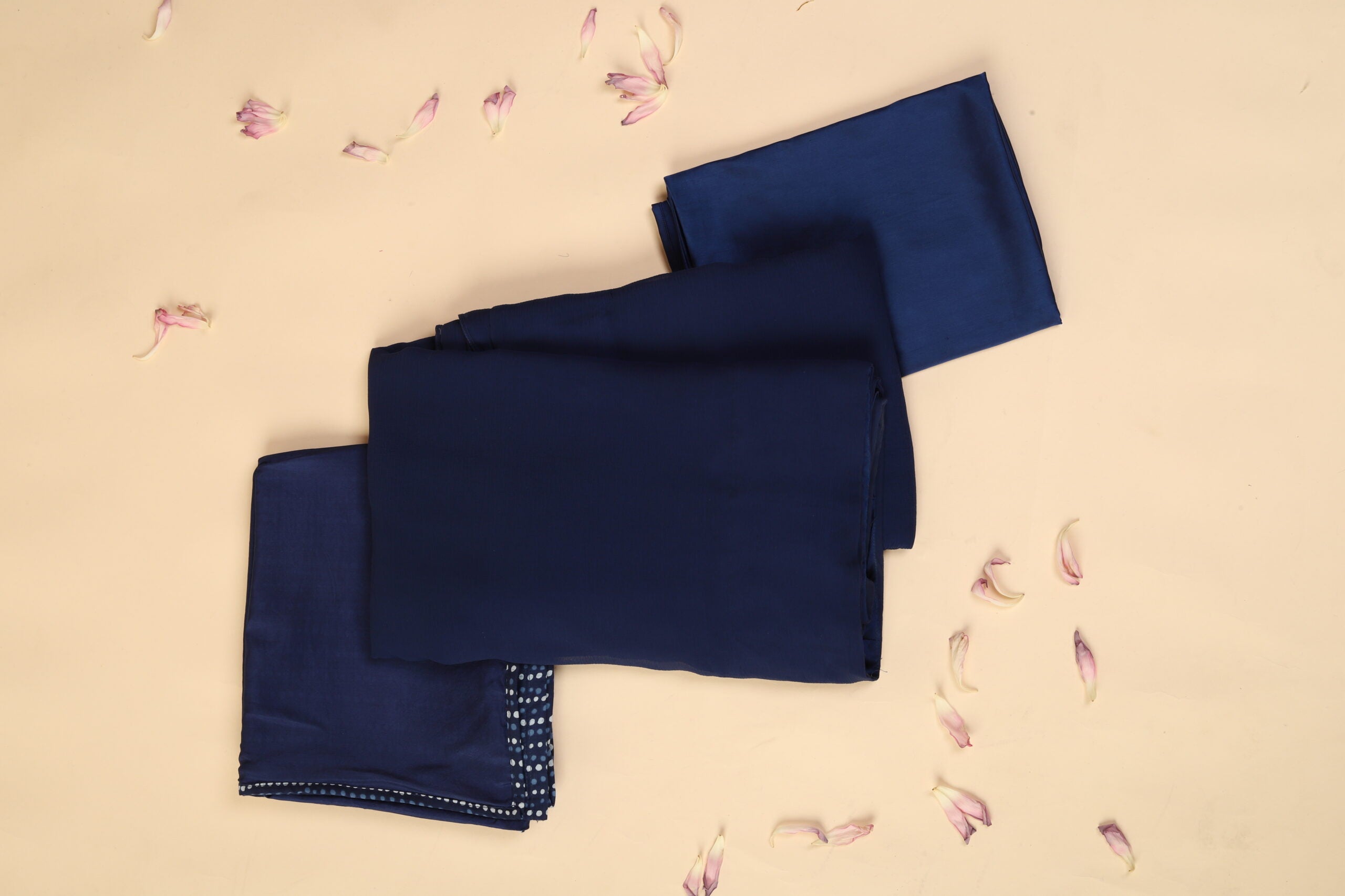 Navy Blue Chiffon Saree