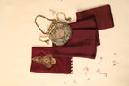 Maroon Silk Saree