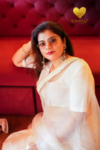 Ivory Half & Half Saree